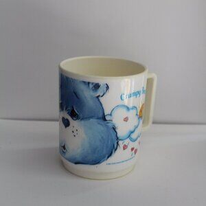 Grumpy Bear Mug Care Bears Plastic Vintage